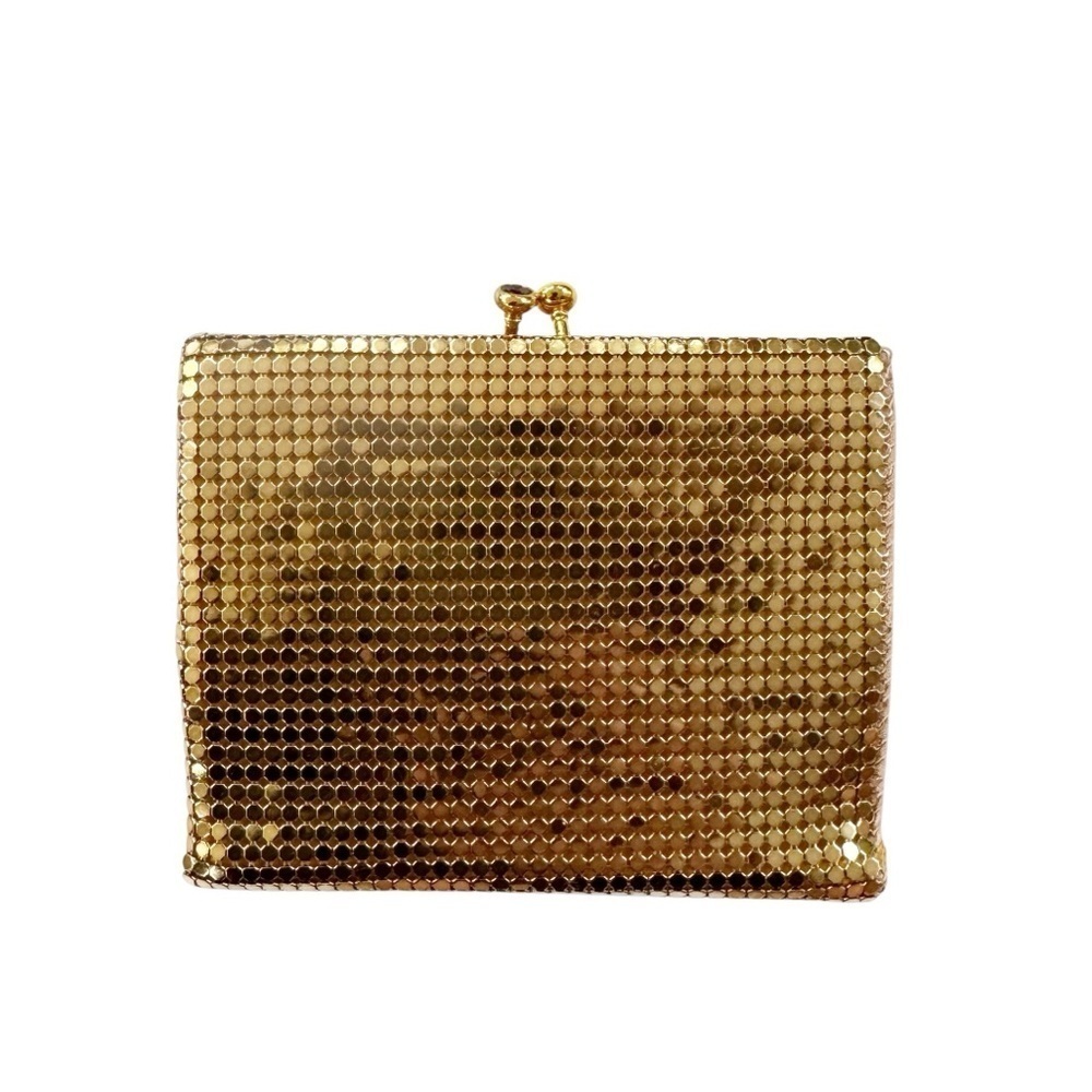 Vintage 50’s Duramesh Gold Glam Wallet Clutch with Dustbag